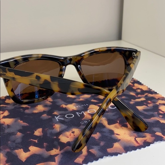 Komono Allen Tortoise Demi New Sunglasses brown tan wayfarer - Picture 12 of 16